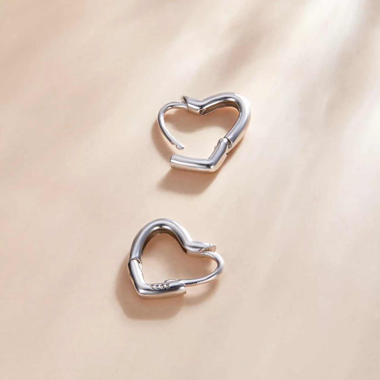 Cercei din argint Silver Lovely Little Hearts, Argint 925, Pentru Femei