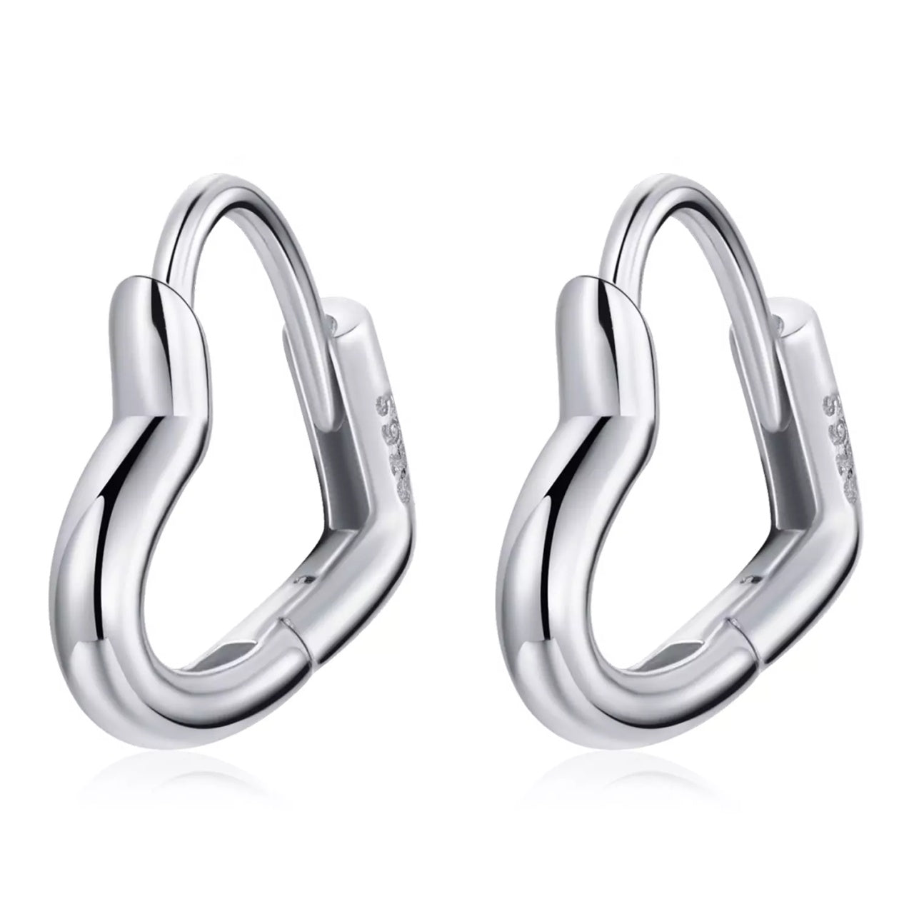 Cercei din argint Silver Lovely Little Hearts, Argint 925, Pentru Femei