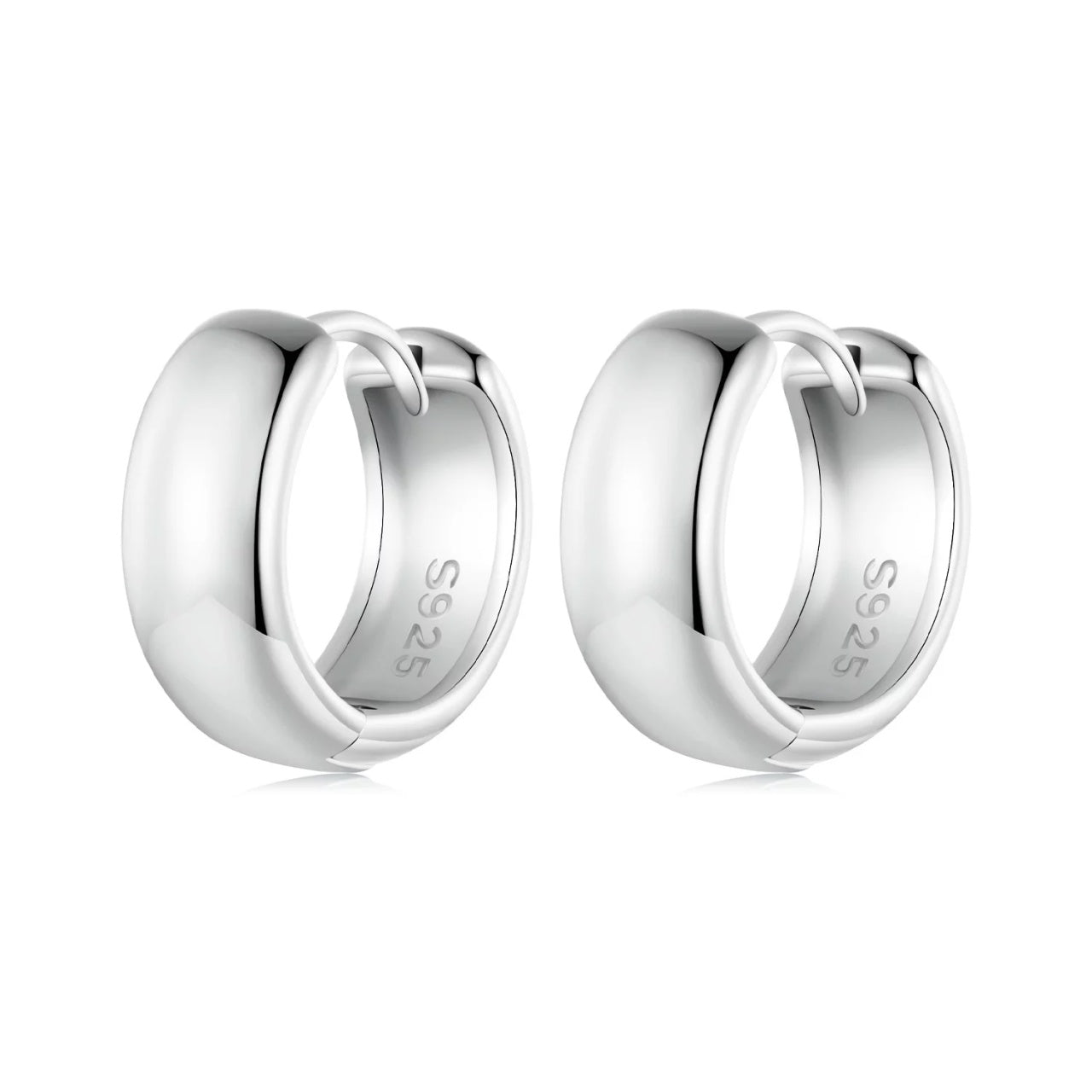 Cercei din argint Silver Serenade Circles, Argint 925, Pentru Femei