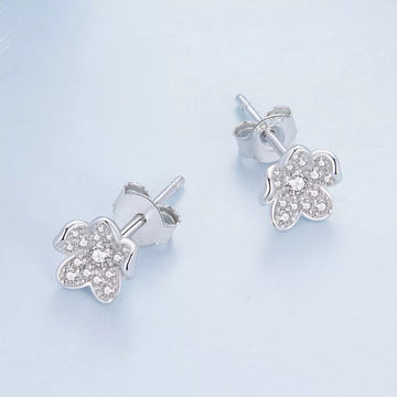 Cercei din argint Silver Sparkling Petunia, Argint 925, Pentru Femei