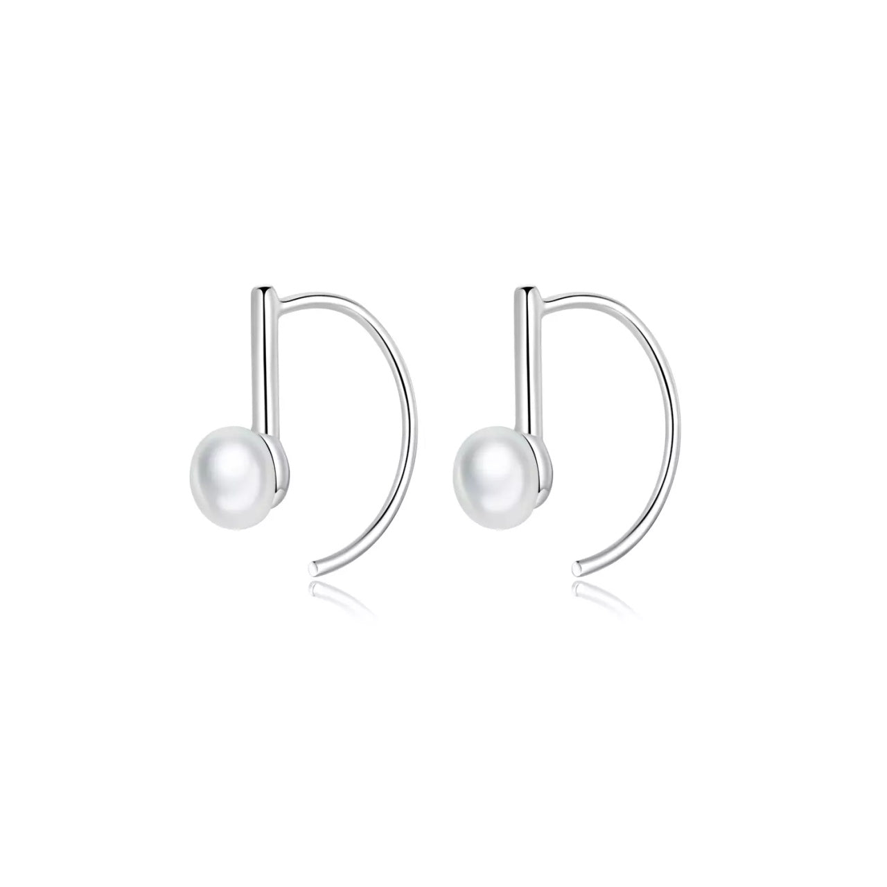 Cercei din argint Silver Sweet Pearls, Argint 925, Pentru Femei