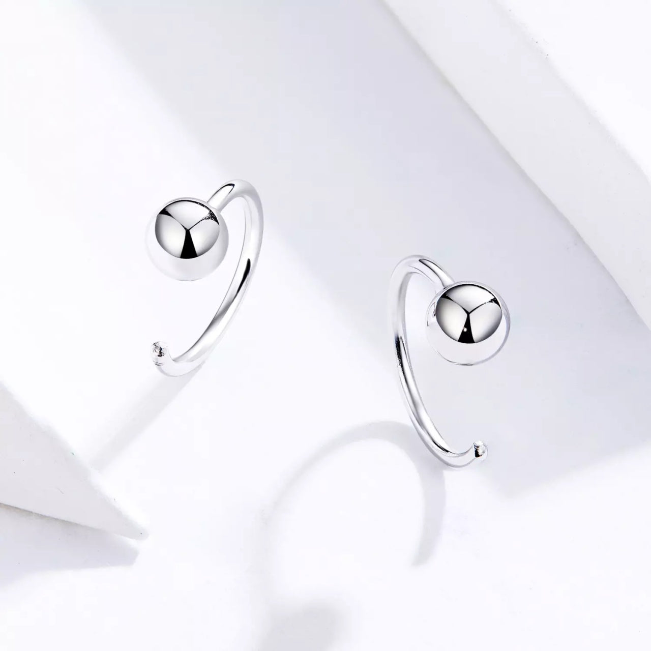 Cercei din argint Silver Tiny Hoops, Argint 925, Pentru Femei