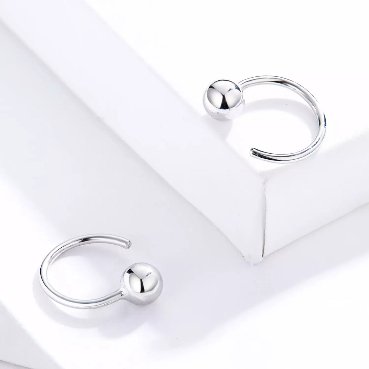 Cercei din argint Silver Tiny Hoops, Argint 925, Pentru Femei