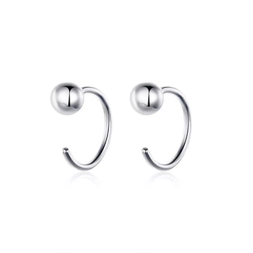 Cercei din argint Silver Tiny Hoops, Argint 925, Pentru Femei