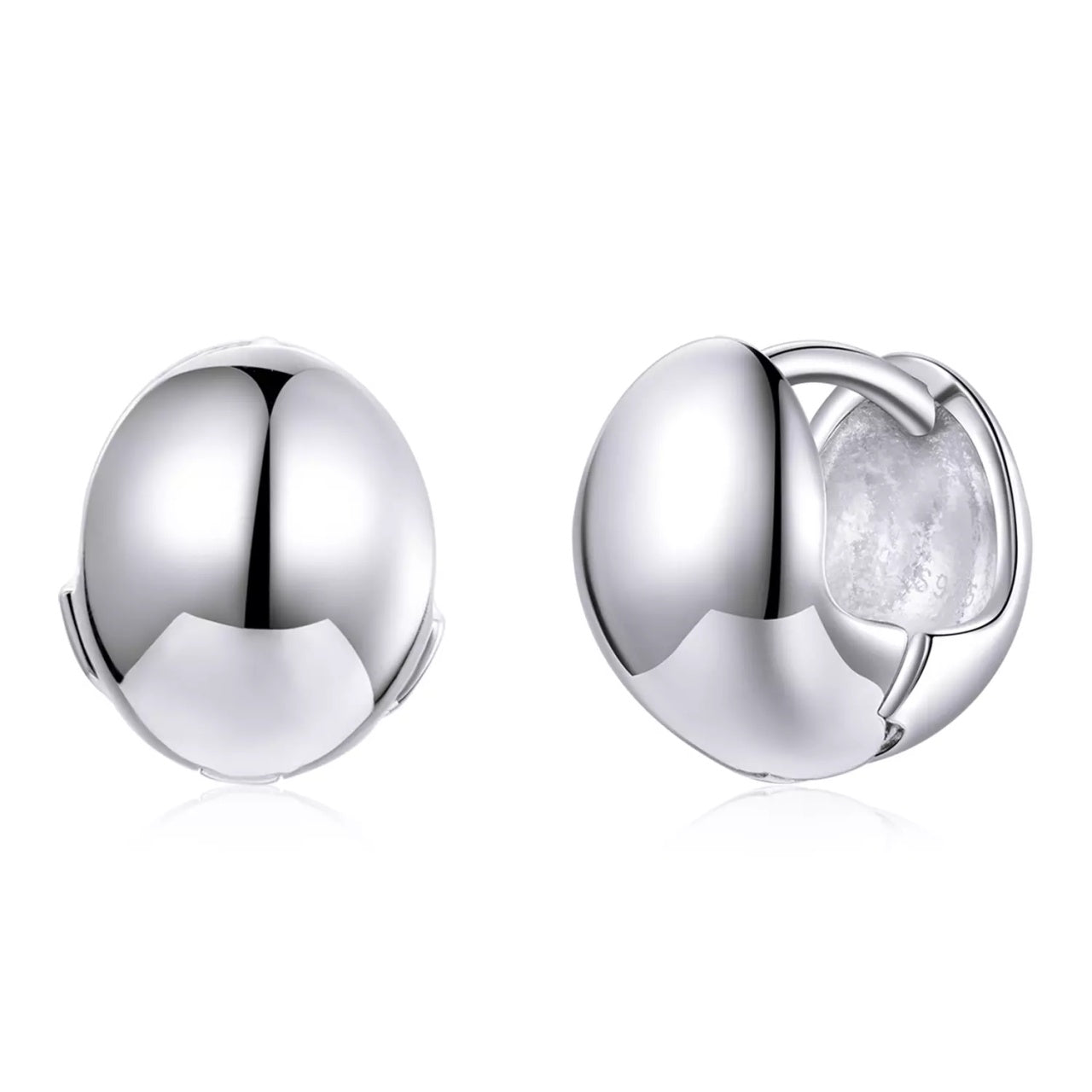 Cercei din argint Simple Balls, Argint 925, Pentru Femei 2.99g