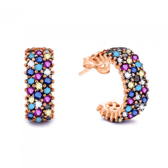 Cercei Din Argint 925 Simple multicolor gold 5g