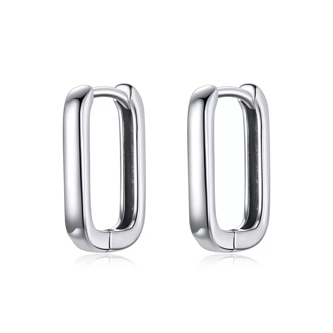 Cercei din argint Simple Square, Argint 925, Pentru Femei