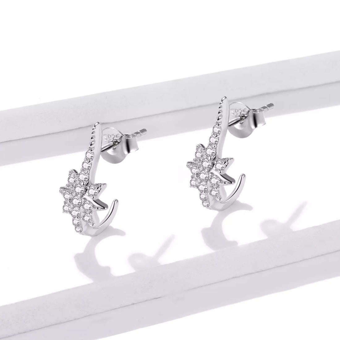 Cercei din argint Special Stars, Argint 925, Pentru Femei