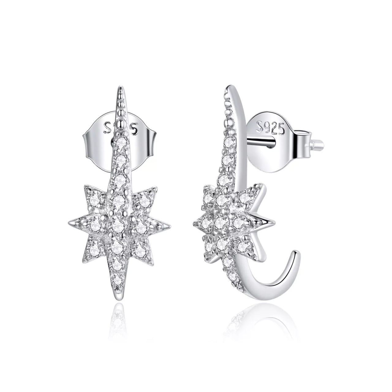 Cercei din argint Special Stars, Argint 925, Pentru Femei