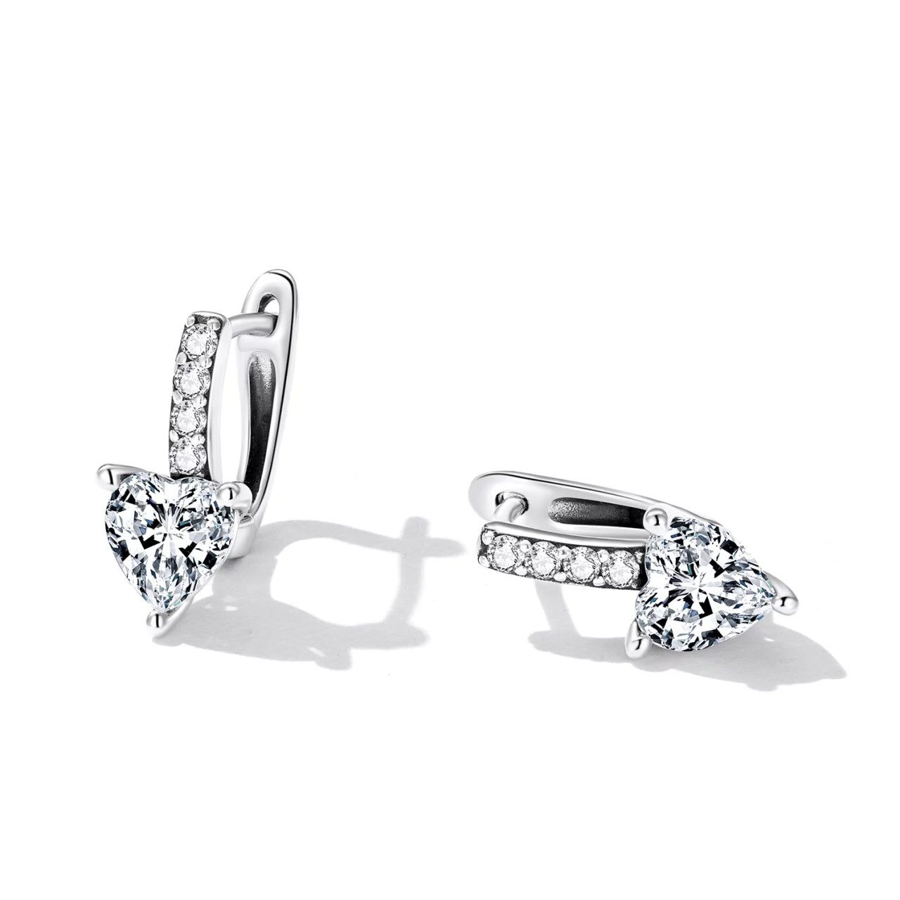 Cercei din argint Studded Drops, Argint 925, Pentru Femei