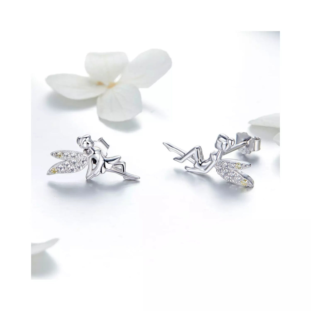 Cercei din argint Sweet Fairies, Argint 925, Pentru Femei