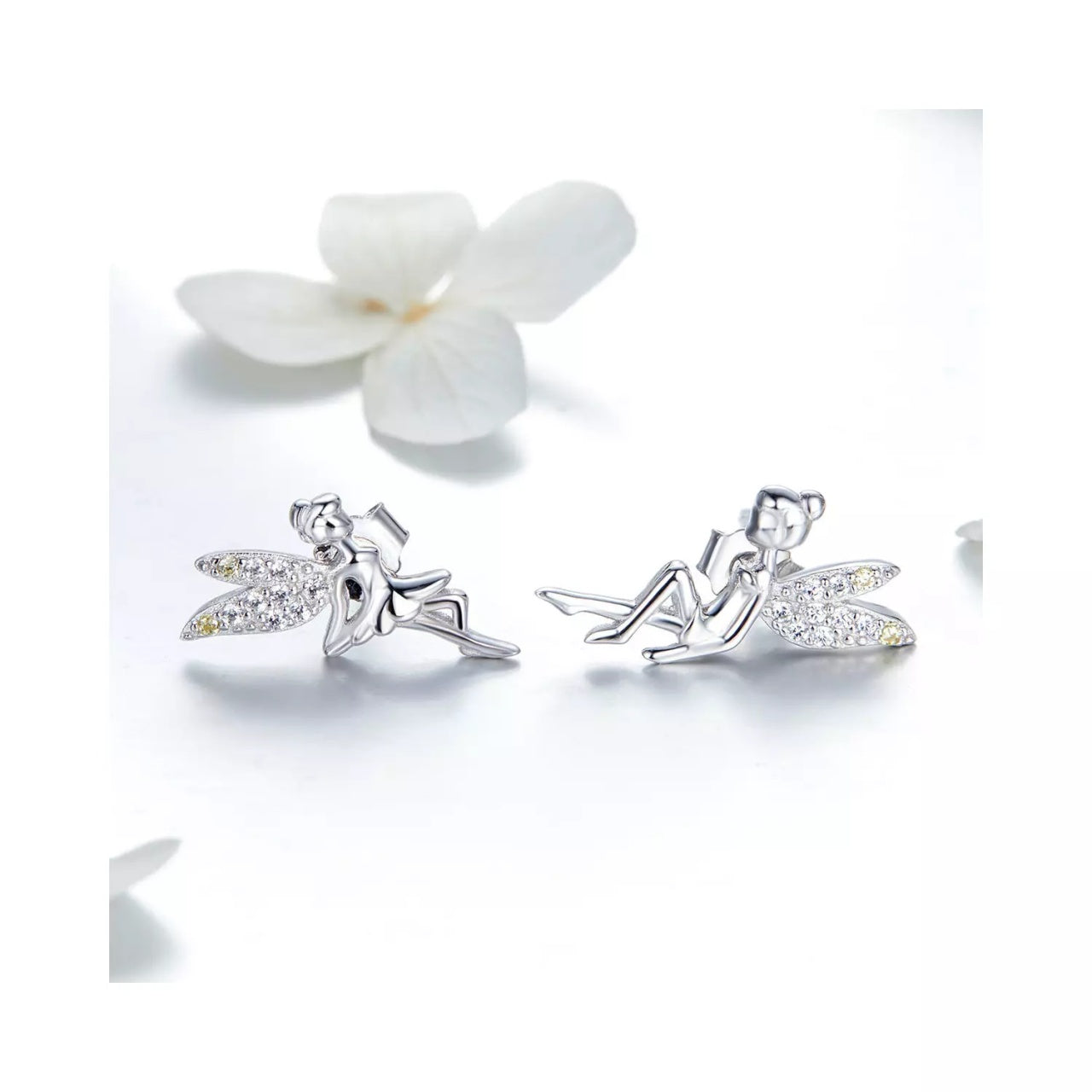 Cercei din argint Sweet Fairies, Argint 925, Pentru Femei