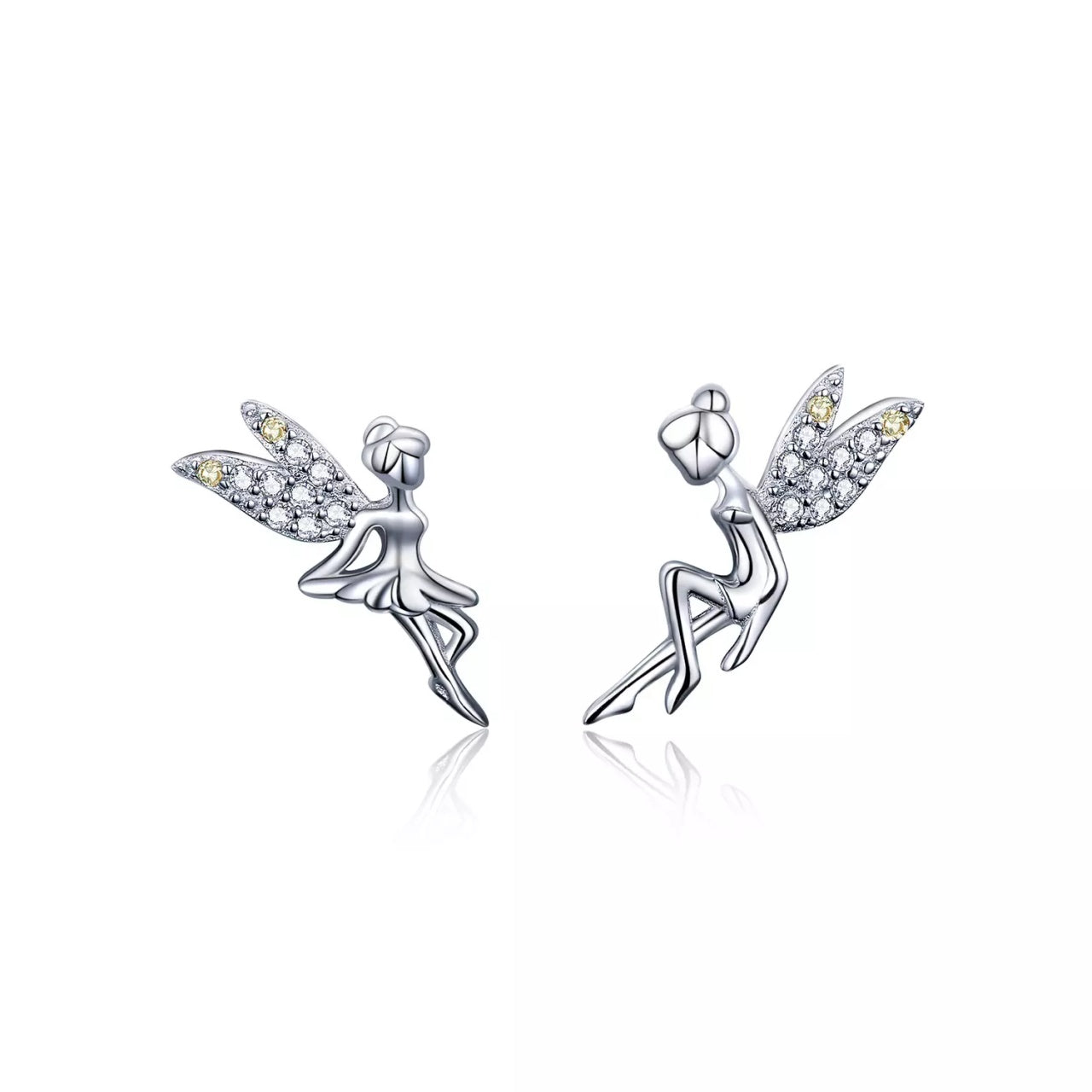 Cercei din argint Sweet Fairies, Argint 925, Pentru Femei
