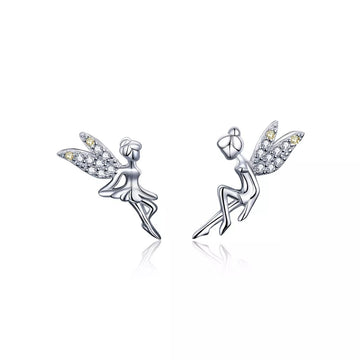 Cercei din argint Sweet Fairies, Argint 925, Pentru Femei