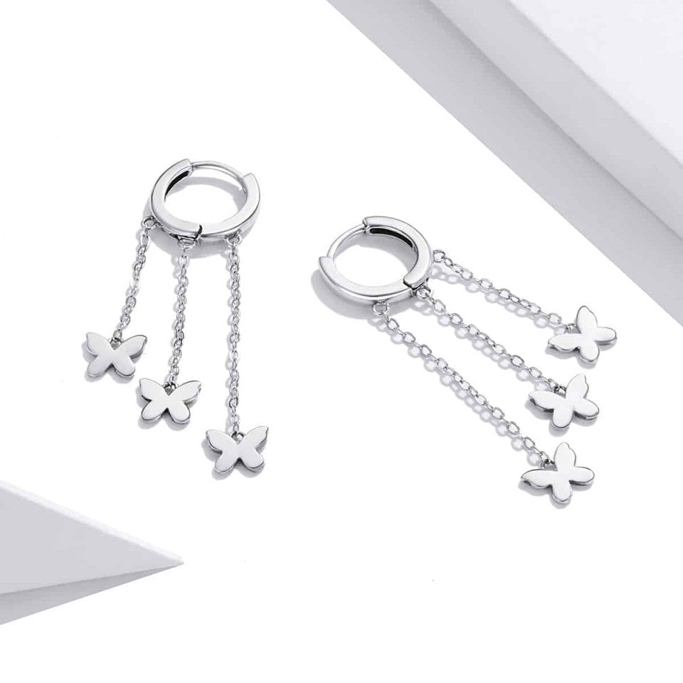 Cercei Din Argint 925 - TASSEL BUTTERFLY 2.2g