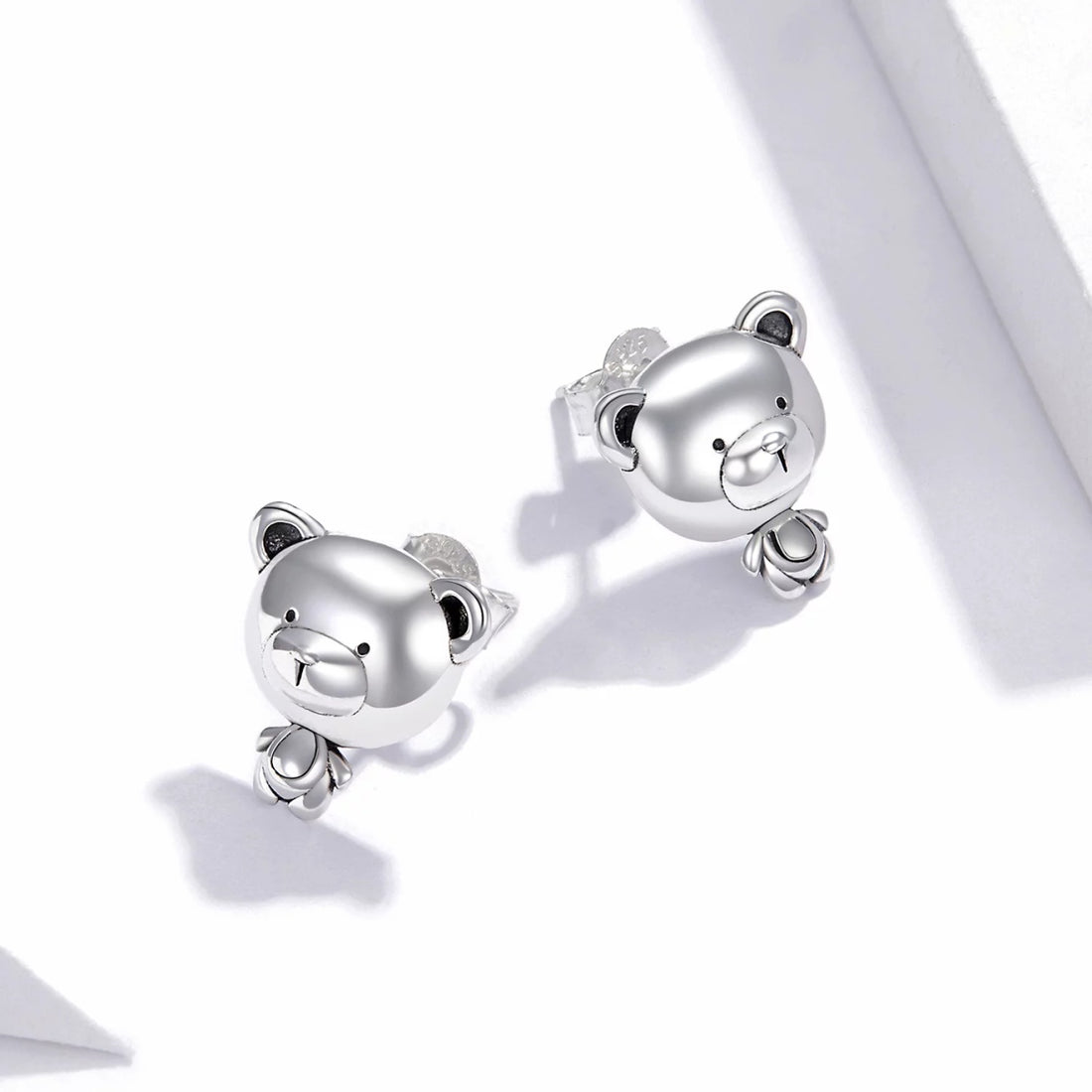 Cercei din argint Teddy Bear, Argint 925, Pentru Femei