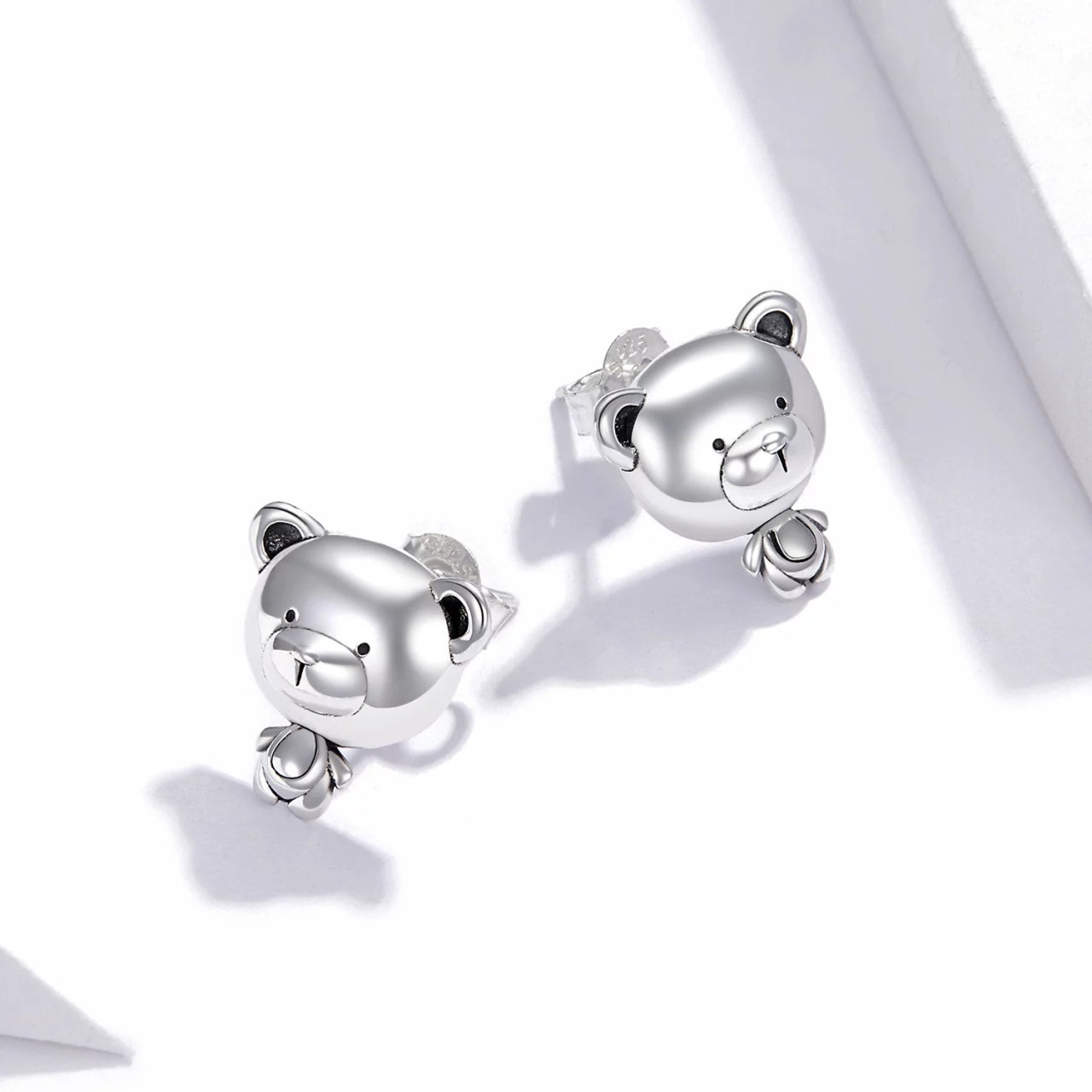 Cercei din argint Teddy Bear, Argint 925, Pentru Femei