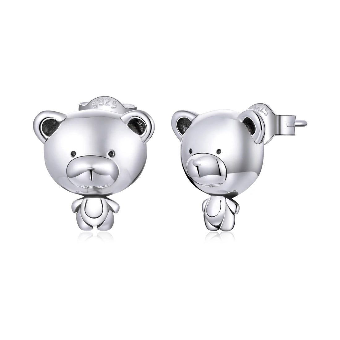 Cercei din argint Teddy Bear, Argint 925, Pentru Femei