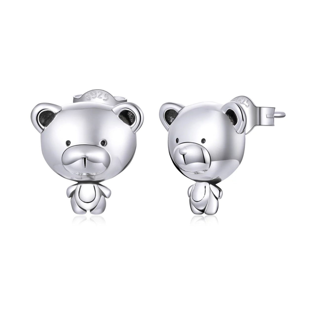 Cercei din argint Teddy Bear, Argint 925, Pentru Femei