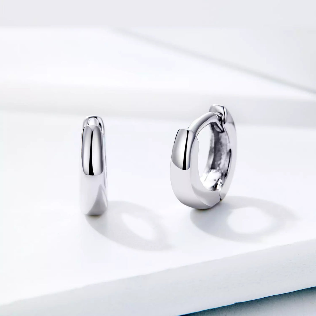 Cercei din argint Tiny Circle Hoops, Argint 925, Pentru Femei