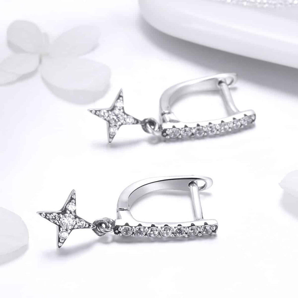 Cercei din Argint 925 TWINKLING NIGHT 2.5g