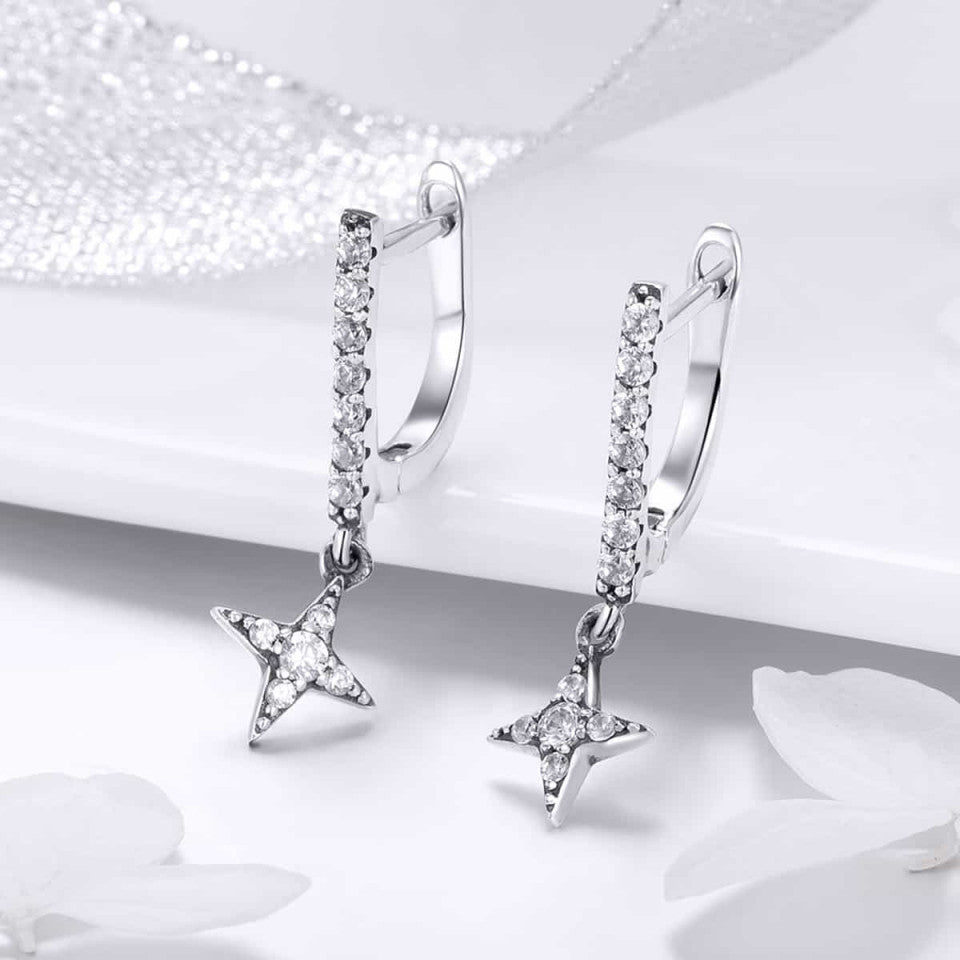 Cercei din Argint 925 TWINKLING NIGHT 2.5g