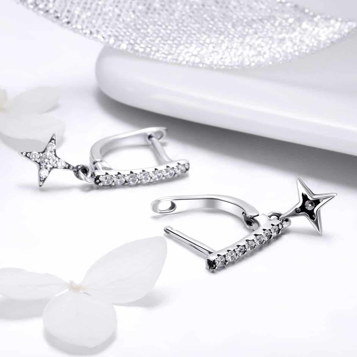 Cercei din Argint 925 TWINKLING NIGHT 2.5g
