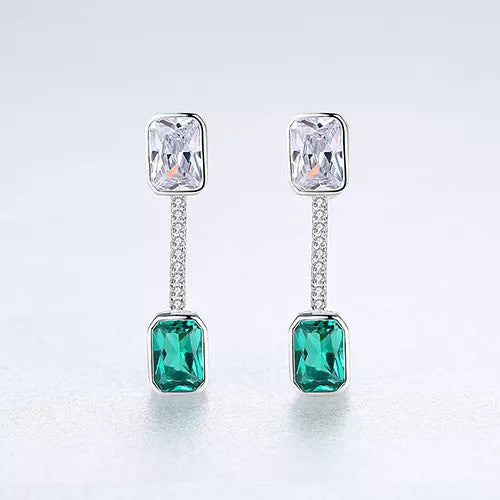 Cercei din Argint 925 -Verde/Green