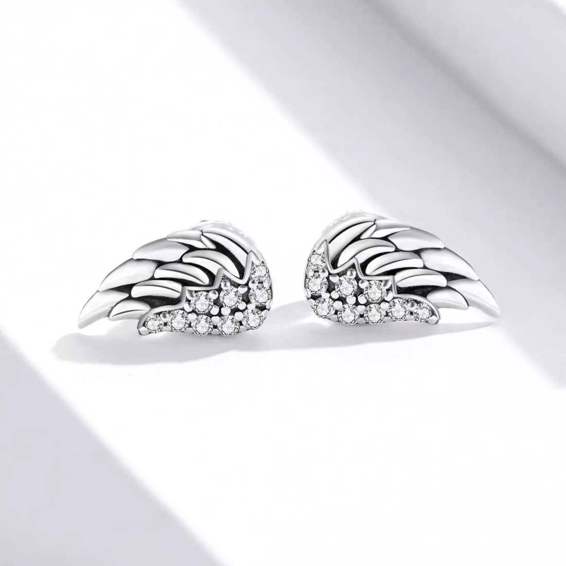 Cercei din argint Vintage Shiny Wings, Argint 925, Pentru Femei