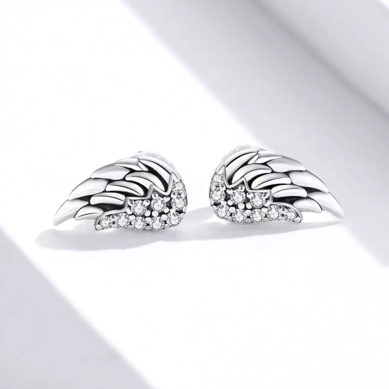 Cercei din argint Vintage Shiny Wings, Argint 925, Pentru Femei