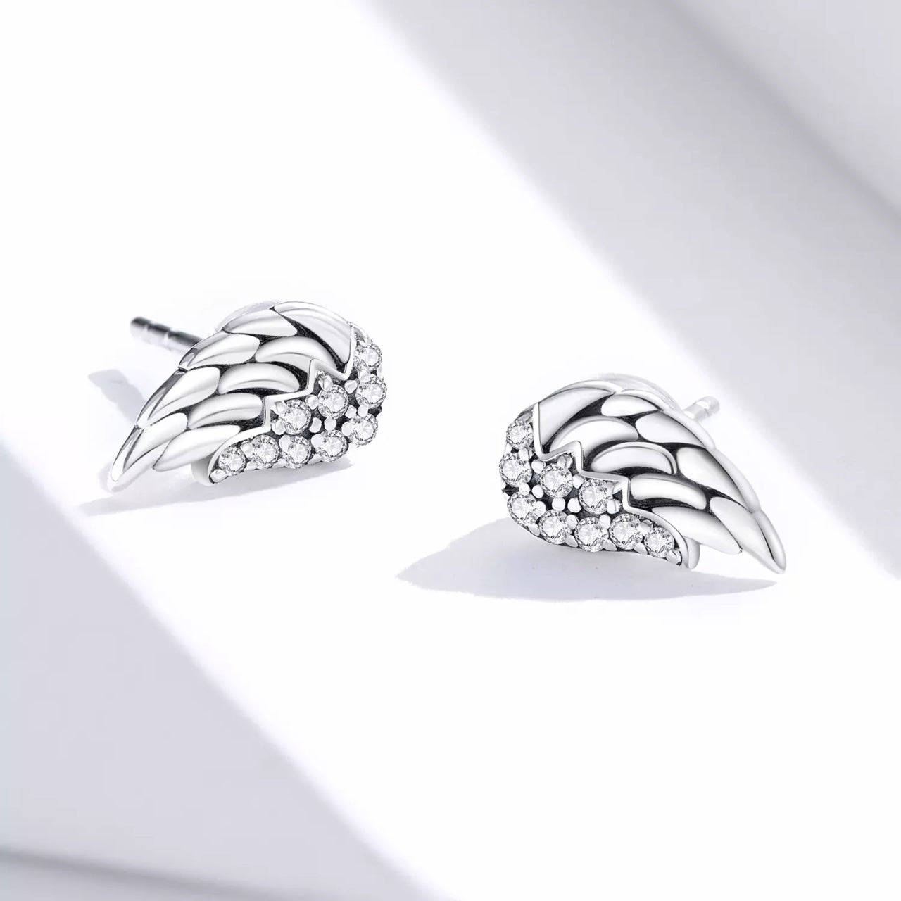 Cercei din argint Vintage Shiny Wings, Argint 925, Pentru Femei