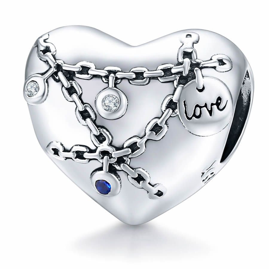 Charm Argint 925 -HEART Locker
