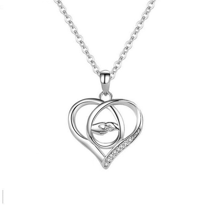 Colier Argint 925 Doua Maini Mama si Copilul - Iubire de Mama 3.15g