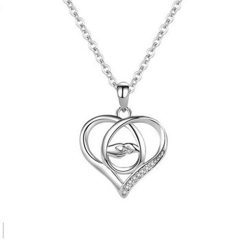 Colier Argint 925 Doua Maini Mama si Copilul - Iubire de Mama 3.15g