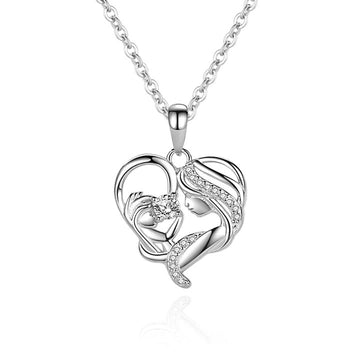 Colier Argint 925 Happy Family Mama si Copilul in Brate - Iubire de Mama 3.1g