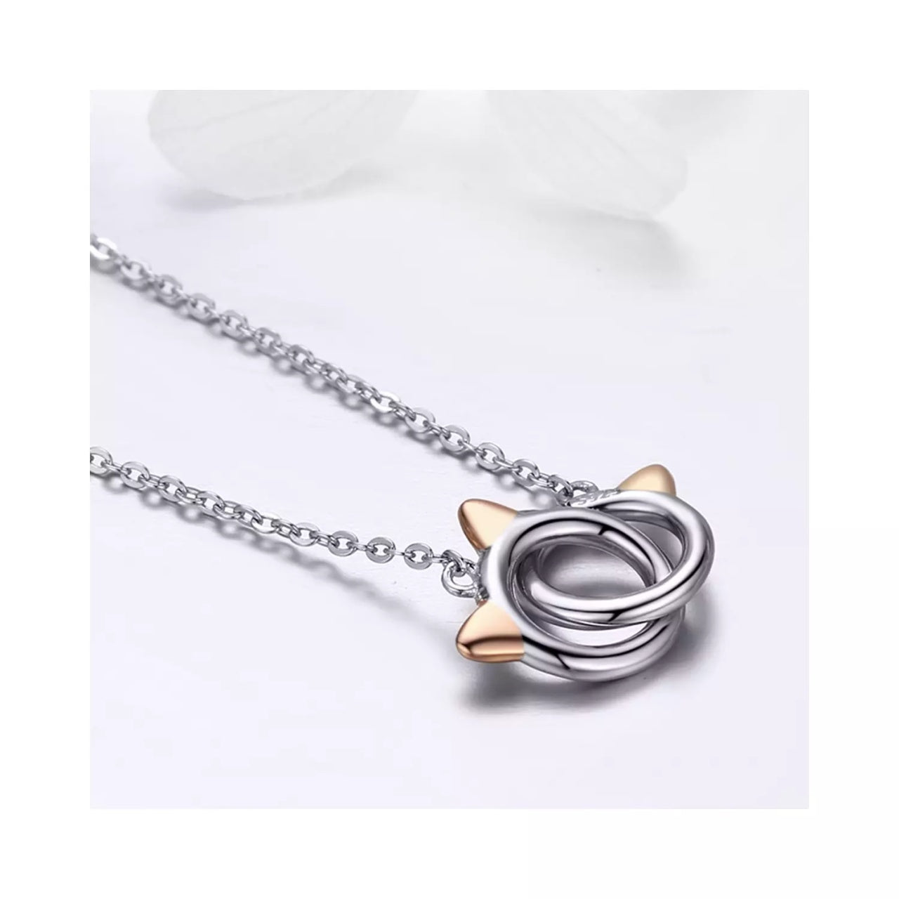 Colier din argint 925 Cat Handcuffs, Argint 925, Pentru Femei