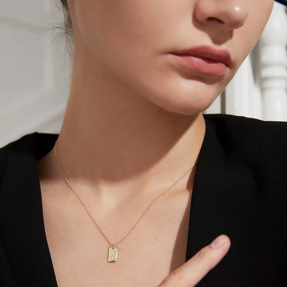Colier din argint 925 Gold -YOURS TRULY 1.9g