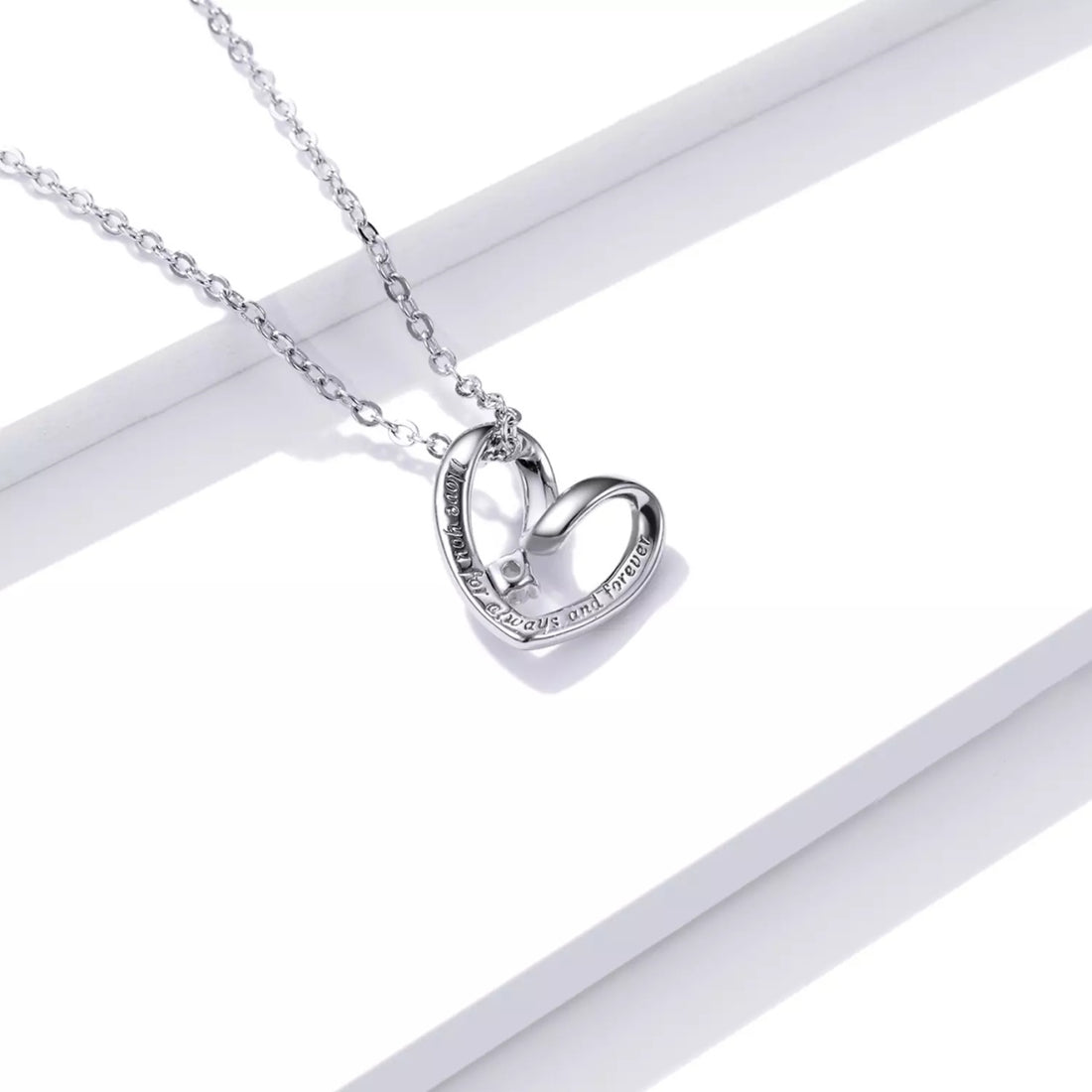 Colier din argint Always and Forever, Argint 925, Pentru Femei 1.89g