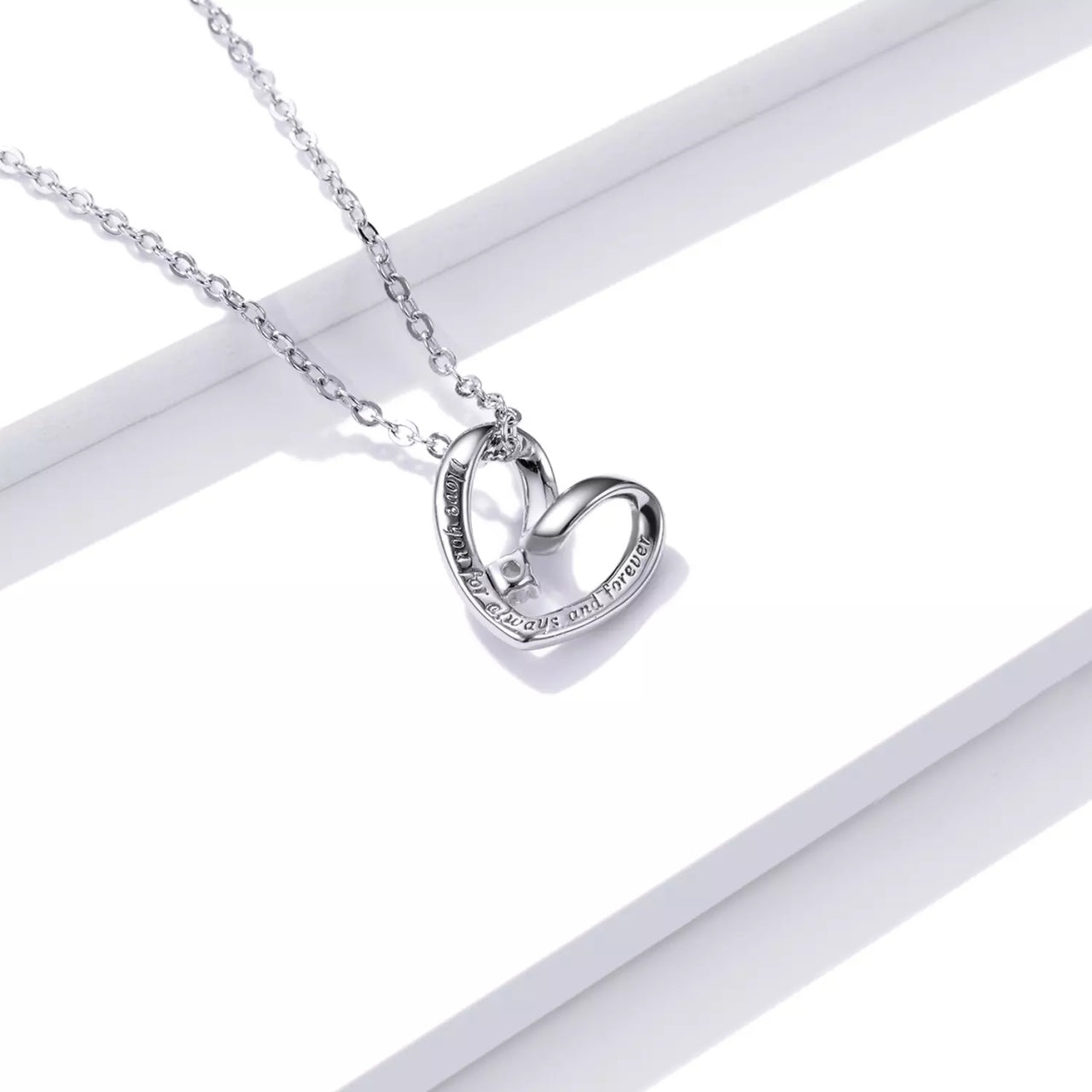 Colier din argint Always and Forever, Argint 925, Pentru Femei 1.89g