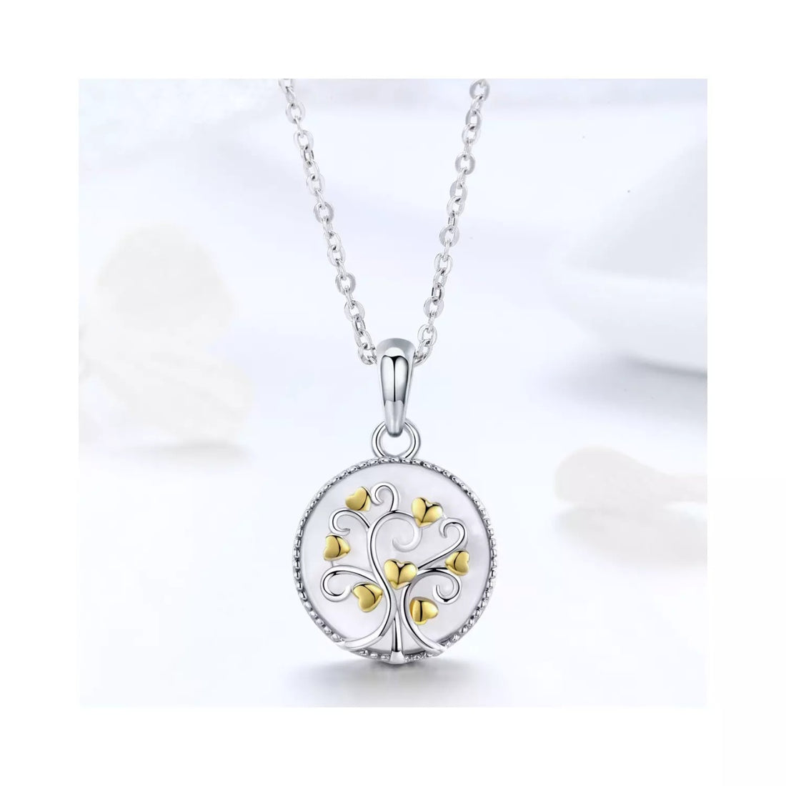 Colier din argint Beautiful Hearts Tree, Argint 925, Pentru Femei