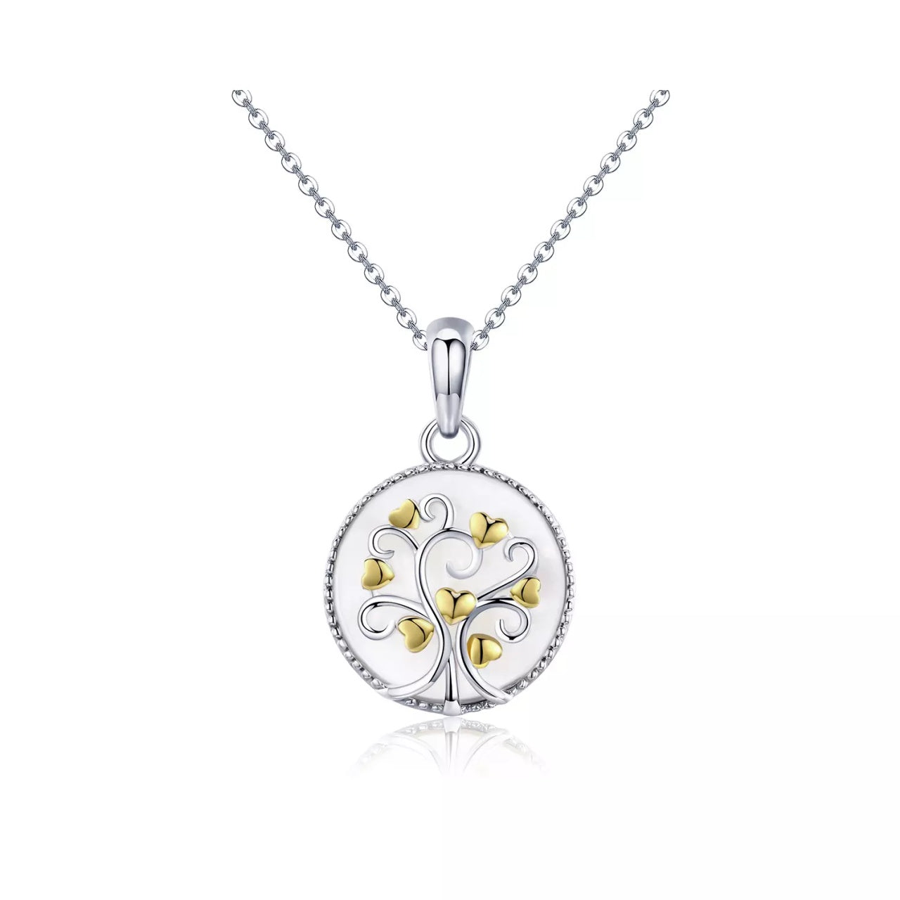 Colier din argint Beautiful Hearts Tree, Argint 925, Pentru Femei