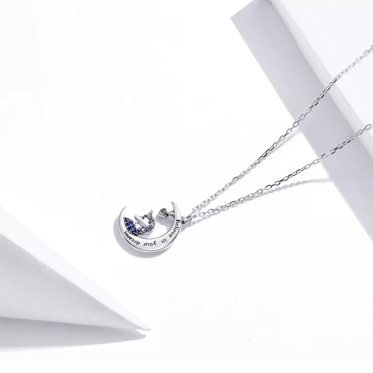 Colier din argint Believe in Your Dreams, Argint 925, Pentru Femei