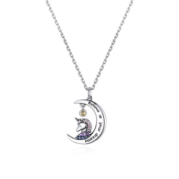 Colier din argint Believe in Your Dreams, Argint 925, Pentru Femei