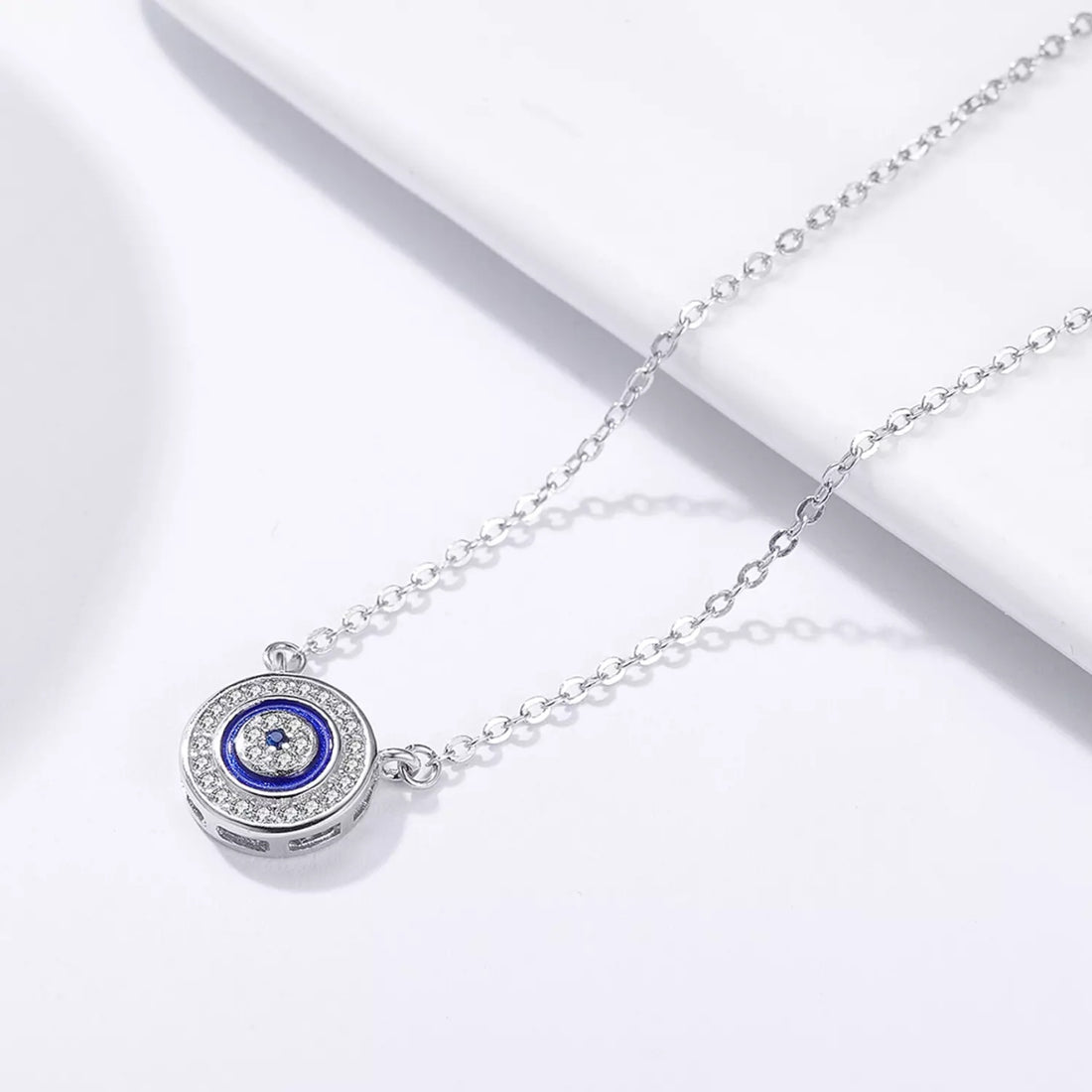 Colier din argint Blue Eye, Argint 925, Pentru Femei