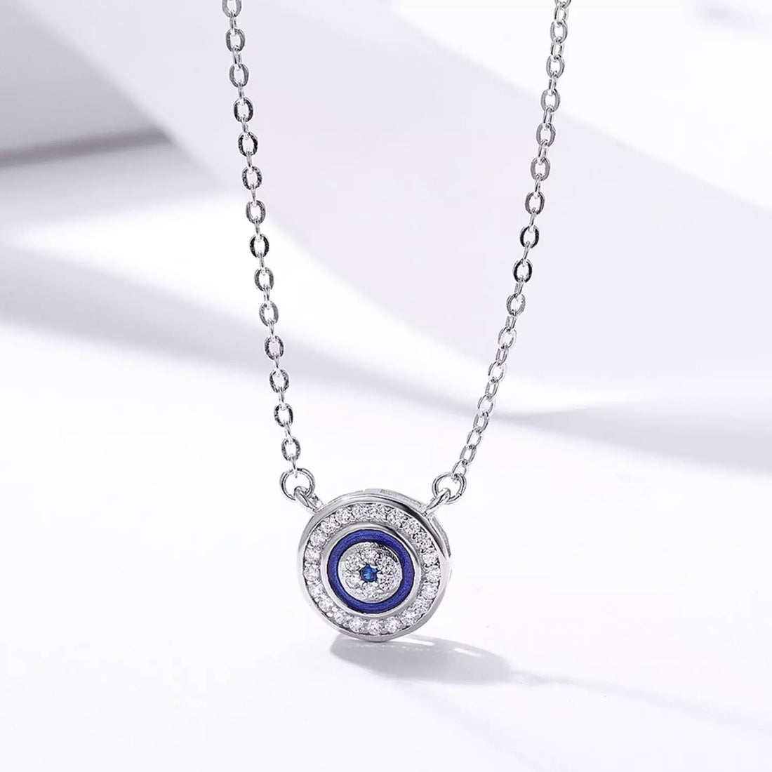 Colier din argint Blue Eye, Argint 925, Pentru Femei