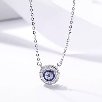 Colier din argint Blue Eye, Argint 925, Pentru Femei