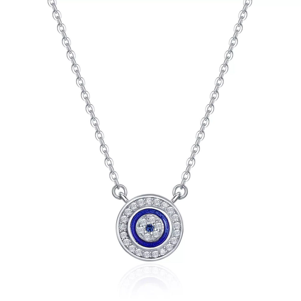 Colier din argint Blue Eye, Argint 925, Pentru Femei