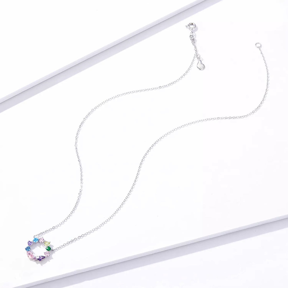 Colier din argint Colourful Stones, Argint 925, Pentru Femei