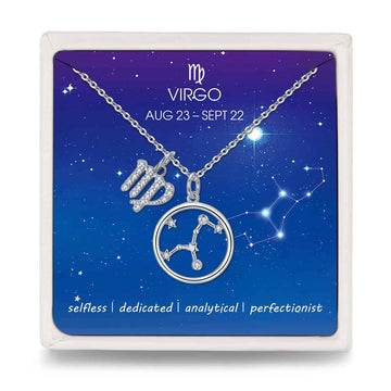 Colier Din Argint 925 Constelatia Fecioara Silver 2.6g