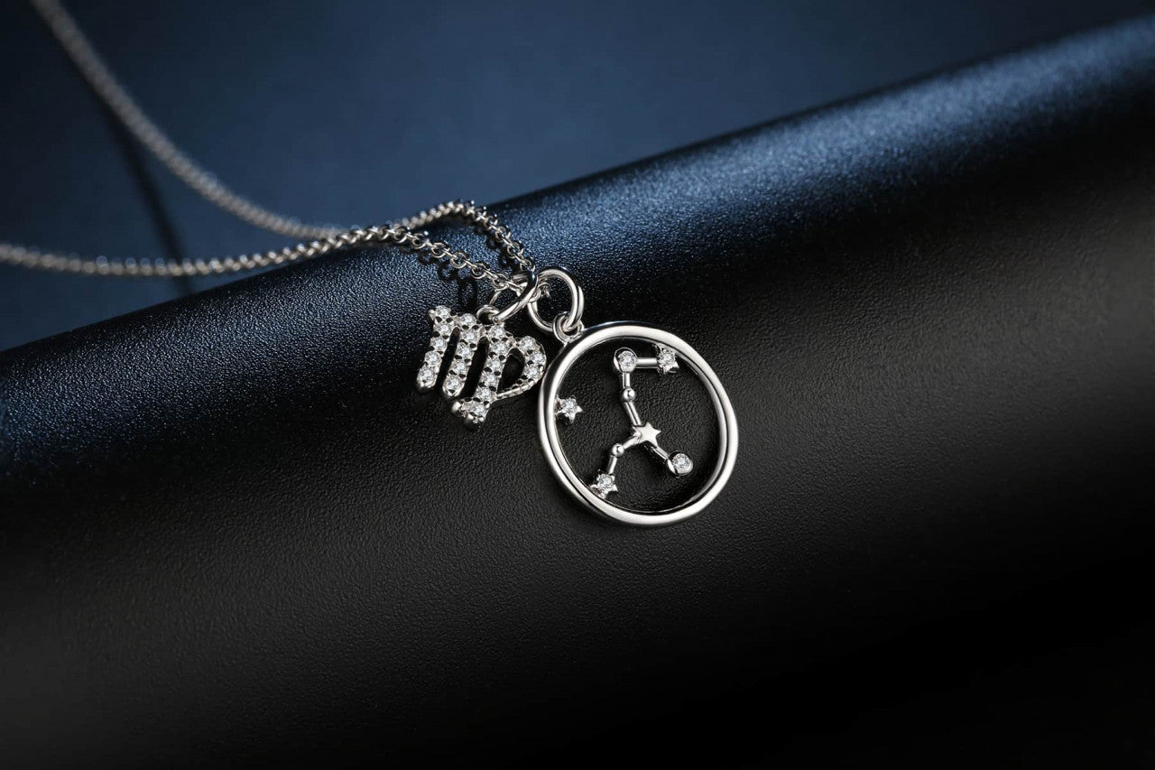 Colier Din Argint 925 Constelatia Fecioara Silver 2.6g